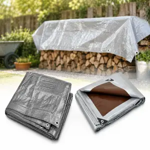 PLANDEKA 10x10m MOCNA 210g PŁACHTA OKRYCIE UV MROZOODPORNA WODOODPORNA
